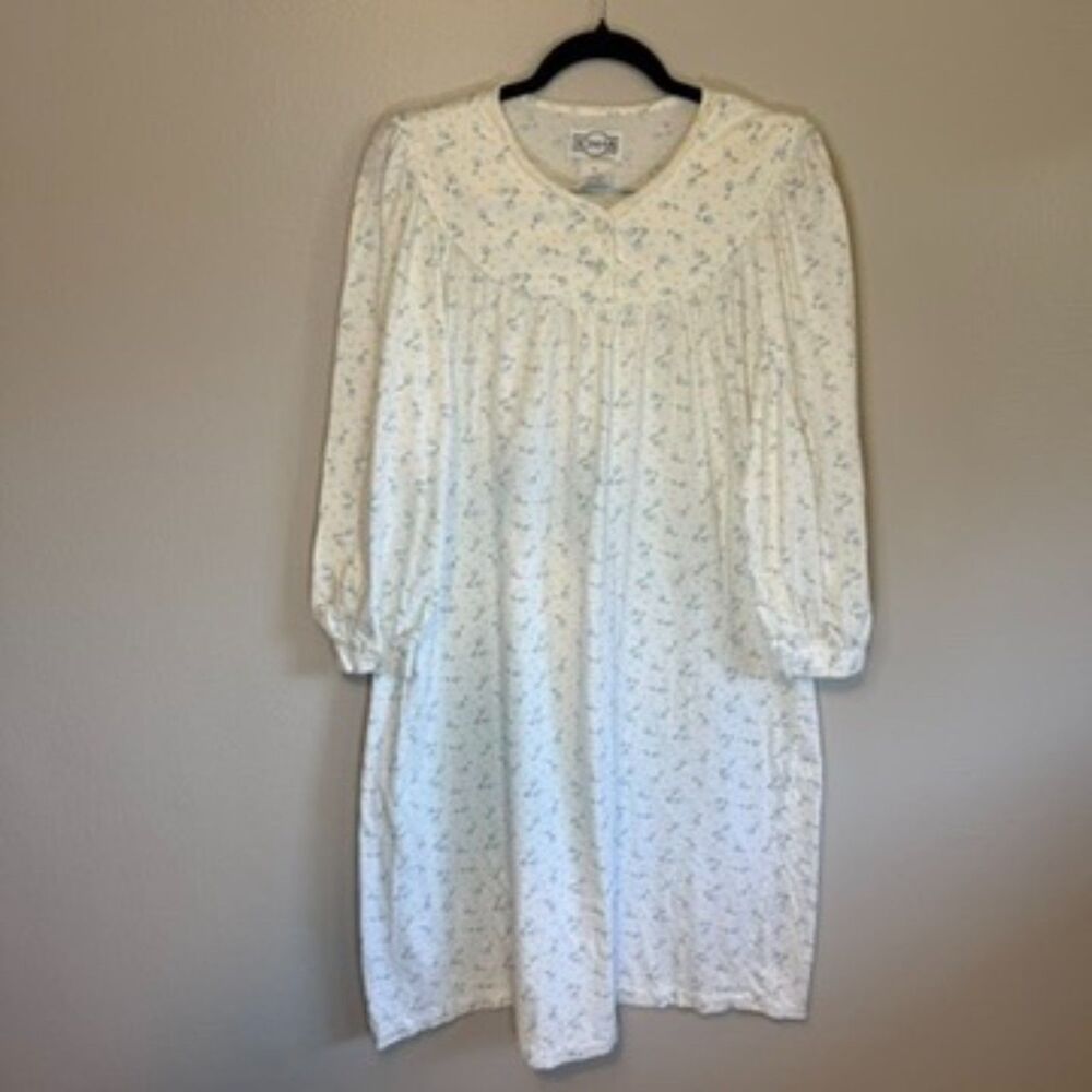 Komar Kids Cream Floral Pajama Dress